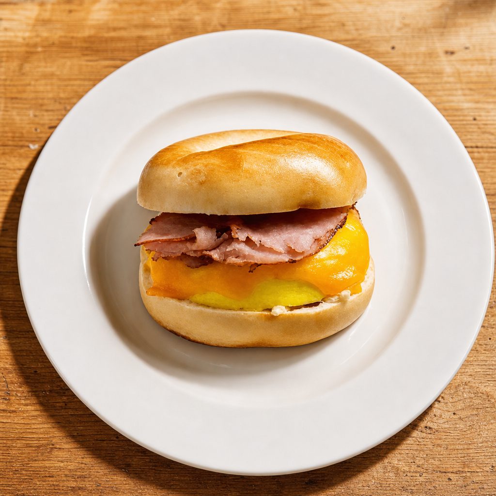 Breakfast Bagel Sandwich.